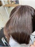 ショートのナチュラルカール髪質改善縮毛矯正