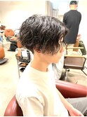 センターパートモテ髪マッシュツイストスパイラルネープレス流行