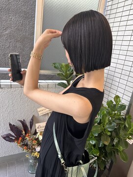 ペレ 渋谷(PELE) kya105斜めバング/グレージュカラー/デザインカラー/渋谷/渋谷駅