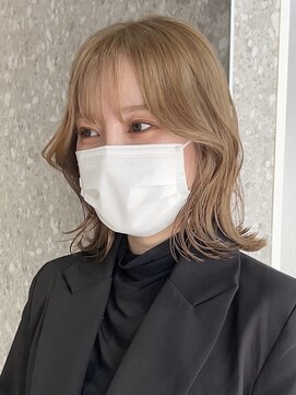 サンクプロジェクト(cinq PROJECT) ダブルカラーインナーカラーミルクティーベージュローライト韓国