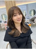 くびれヘア　レイヤーカット　顔まわりカット　顔周り似合わせ