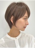 30代40代大人女性/前髪ありショートボブ/ショートヘア/髪質改善