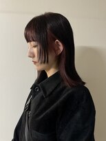 ノラ シブヤ(NORA) ワイドバング/デザインカラー/インナーカラー/姫カット