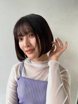 アッシュ 東戸塚店(Ash) シンプル切りっぱなしボブ