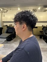 ソイクフ 四条大宮店(SOY-KUFU)&nbsp;【soy-kufu】MEN'S HAIRアッシュブラックカルマパーマ