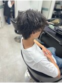 メンズマッシュ　パーマ