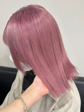 ベレーザ 渋谷(BELEZA) 8746ニュアンスカラーベビーピンクホワイトピンクボブマッシュ