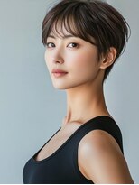 アルトリスト(Altruist Aging×HAIR&SPA)&nbsp;＠ダークアッシュ大人ガーリーボブ着物似合わせカット/髪質改善