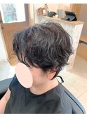 パーマ風ゆるふわショート