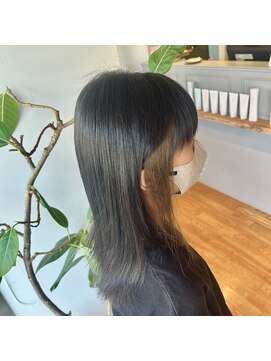 ブレス ヘアー リーベ(Bless HAIR Liebe) 20代30代40代ブリーチなしインナーカラーオリーブベージュ