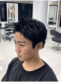 スパイキーショートザクザクショートアップバングツーブロック