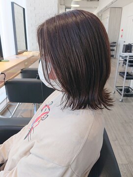 アーロン(aaron) お客様stlye☆ココアカラー×外ハネボブ