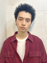 ファルベ(Farbe) スペインカールスパイキーショートブルーブラックフェザーパーマ