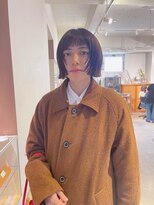 ツナグ(tsunagu) 暗髪、マッシュボブ、前上がりボブ