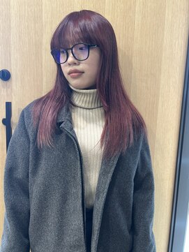 ルブランヘアギャラリー(Le blanc hair gallery) レッド×ピンク