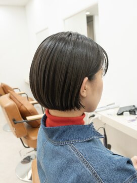 ガーデンヨコハマ(GARDEN YOKOHAMA) ショート チェリーブラウン デジタルパーマ 丸型 卵型 四角