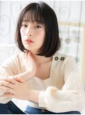 八潮/髪質改善/ウザバング×アッシュブラックのレイヤーボブl