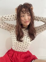 暖色カラー/艶カラー/似合わせカット/フェミニンロング