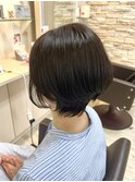 30代40代ナチュラルくびれボブ毛先パーマ艶感結べるボブ