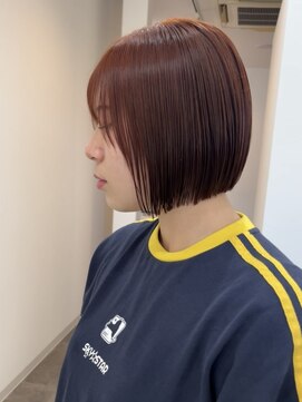 ソソ(soso.) 縮毛矯正/ハイライトカラー/ハンサムショート/#2