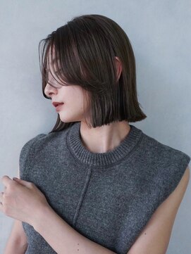 アイティー バイ アルバム 浦和店(IT by ALBUM) ボブミディアム顔周りレイヤー韓国ヘア_F30572
