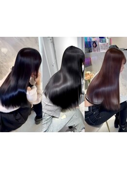 こだわりのAujuaやyouresオリジナルリートメントで一人ひとりのくせやうねりを改善[全席個室]