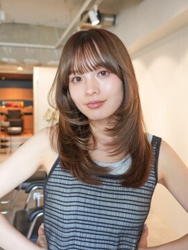 ラヴィズム 長岡店(LUVISM) ◎韓国ヘアー顔周りレイヤーダブルカラーおくれ毛前髪長岡/新潟