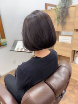 ユラギフロムユイマァル 水島店(YURAGI from YUIMARL)&nbsp;タッセルボブ30代40代50代ブリーチなしグレージュ丸みボブ