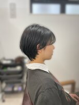 クリアリティ ヘアーサロン 京都駅前本店(clarity hair salon) 耳掛けショート ひし形 @1101_hairstyle ●175●
