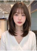 ハッシュカット×前髪×レイヤーカット[髪質改善/縮毛矯正]T 