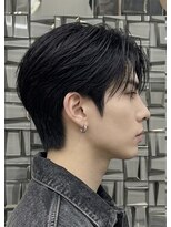 アマンドール(Aman D'or)&nbsp;【佐久間】ダウンパーマシースルーマッシュ。韓国風ビジネスヘア