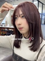 ニコ トウキョウ(nico TOKYO)&nbsp;カシスピンクチェリーレッドブラウンピンク顔周りレイヤーカット
