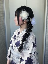コルツー(CoL2)&nbsp;編みおろしヘア/浴衣ヘアセット/横浜ヘアメ