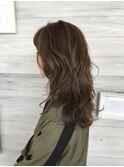 ふんわりレイヤー/ナチュラル/ミディアム/大人可愛い/20代30代