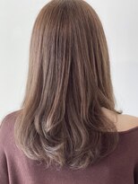 フレイムスヘアデザイン(FRAMES hair design)&nbsp;アッシュベージュ×ゆるふわセミロングでアンニュイな雰囲気に♪