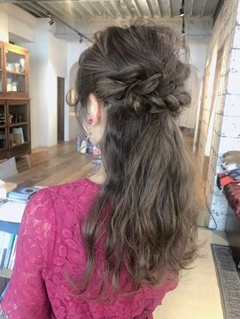 ロティー(loty) 《loty酒井美紀》二次会ヘア×ハーフアップ