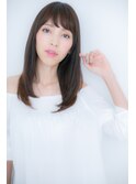 クリアカラー前下がりナチュラルストレートY上尾20代30代40代