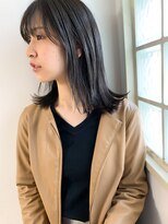 ヌード(nude)&nbsp;【nude仲井】ブルーアッシュグレー/切りっぱなし ミディアム