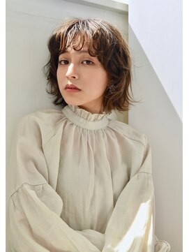 ユノ(juno) 【juno】フェイスラインくるくるパーマ♪切りっぱなしボブ