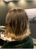 外ハネボブグラデーションカラー