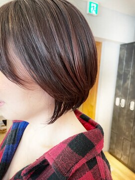 ヘアサロン アティリー(Hair Salon Attirer) 西梅田/ボブ/グレーベージュ/白髪ぼかし【Attirer飯田裕之】