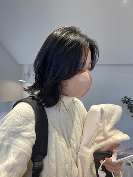 トレス(TRESS) 外ハネボブ　レイヤーボブ　ブラウンカラー