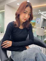 ロンド マーレ 天神大名店(Lond mare)&nbsp;韓国風ヘア　韓国くびれ巻き　大人可愛い韓国ヘア　透明感カラー