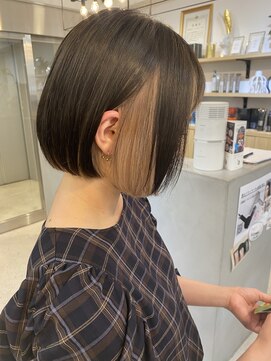 ジエクトカナウ 大阪梅田店(The Ect canow) ボブ　インナーカラー　アンブレラカラー