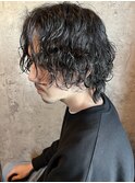 波巻きパーマ_ウルフカット_ウルフ