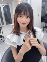 ロンド マーレ 天神大名店(Lond mare)&nbsp;ピンクブラウン/暖色カラー/カシスピンク/韓国ヘア/顔周りカット