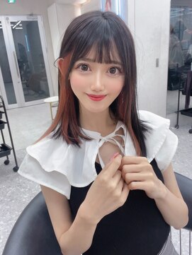 ロンド マーレ 天神大名店(Lond mare) ピンクブラウン/暖色カラー/カシスピンク/韓国ヘア/顔周りカット