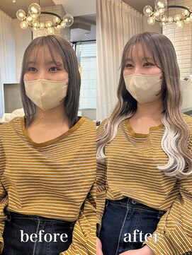 リリー(Lilley) 【lilley 稲永麻衣】エクステ+インナーカラー+天神韓国ヘア