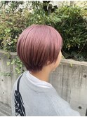 ショート×ミルキーピンク