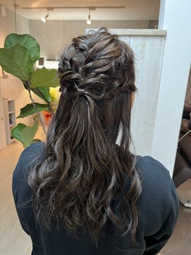 ルアナ(Luana.) 【倉敷/中島/Luana.】ハーフアップ　リボンアレンジ